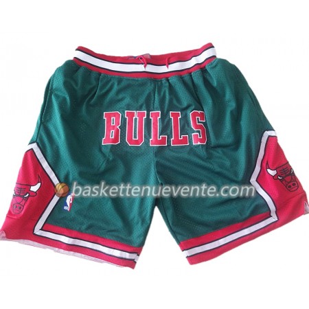 Homme Basket Chicago Bulls Shorts à poche Vert Swingman